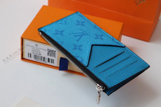lv卡包 M64038新料藍花 Coin卡夾 lv男士卡包  lvqb1537